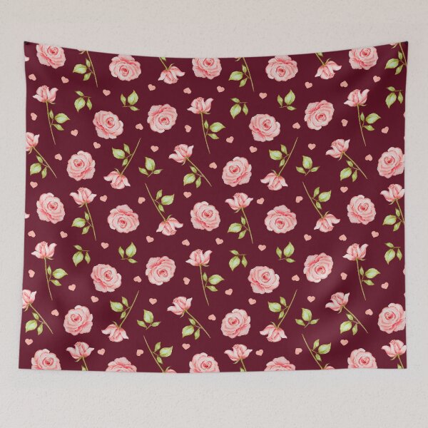 Item preview, Red roses hearts pattern for wedding,valentines day  designed and sold by cutecrazytshirt.