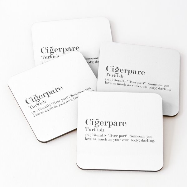 Item preview, Ciğerpare - Turkish - Beautiful Word Definition designed and sold by Zooone.