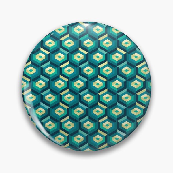 Item preview, Green hexagon pattern designed and sold by IngaDesign.