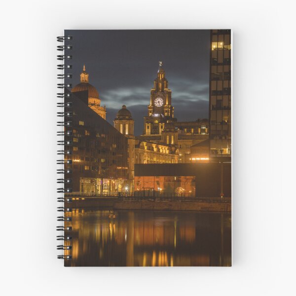 Item preview, Pier Head and The Liverbuilding at night. designed and sold by neonlightphoto.
