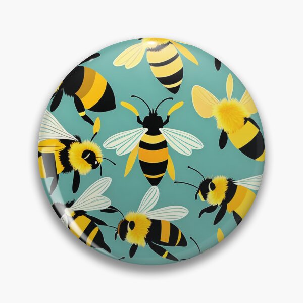 Item preview, Vintage Bees Pattern designed and sold by AgataKaja.