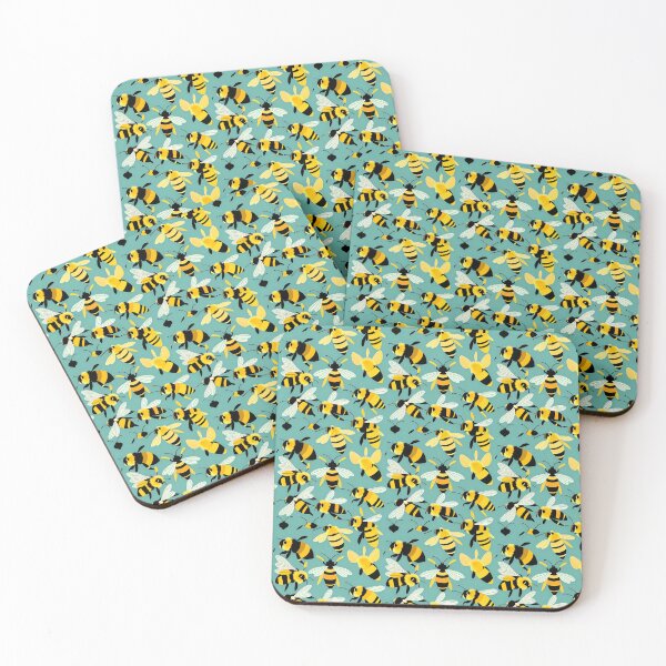 Item preview, Vintage Bees Pattern designed and sold by AgataKaja.