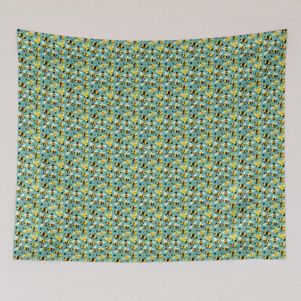 Item preview, Vintage Bees Pattern designed and sold by AgataKaja.