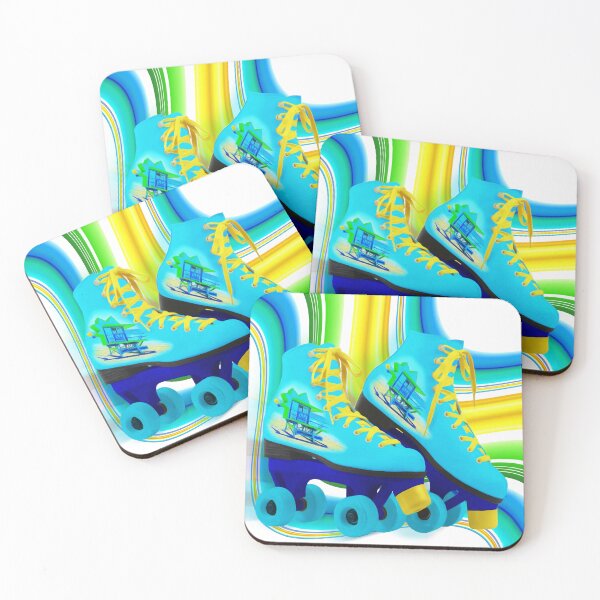 Item preview, Roller Skating Miami Beach - Sun, Sky, Sea designed and sold by Chrystyne Novack.