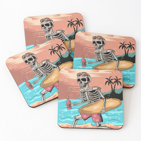 Item preview, crâne d'été apporter planche de surf designed and sold by widowidad.