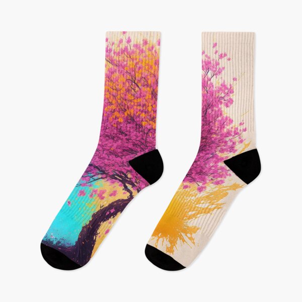 Item preview, Cherry Blossom Tree - Splash of Color Vibrant Painting designed and sold by Aaron2610.