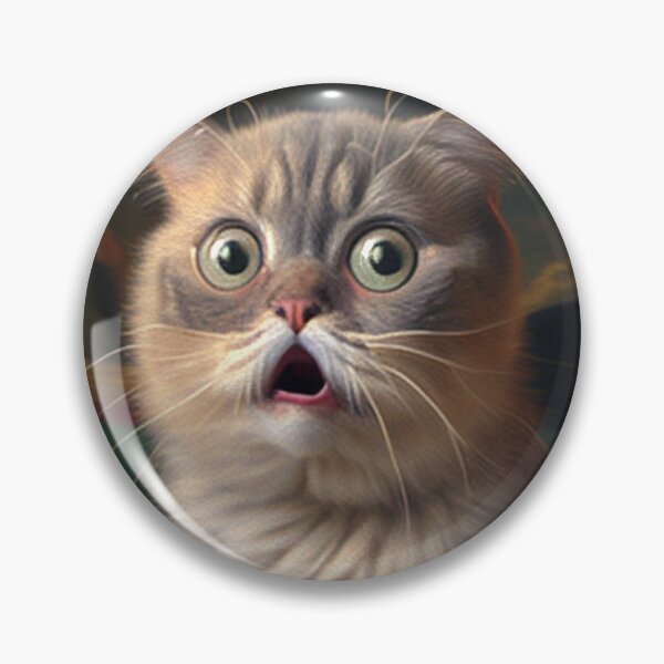 Item preview, Frightened kitten, oil painting designed and sold by Pixel-wise.