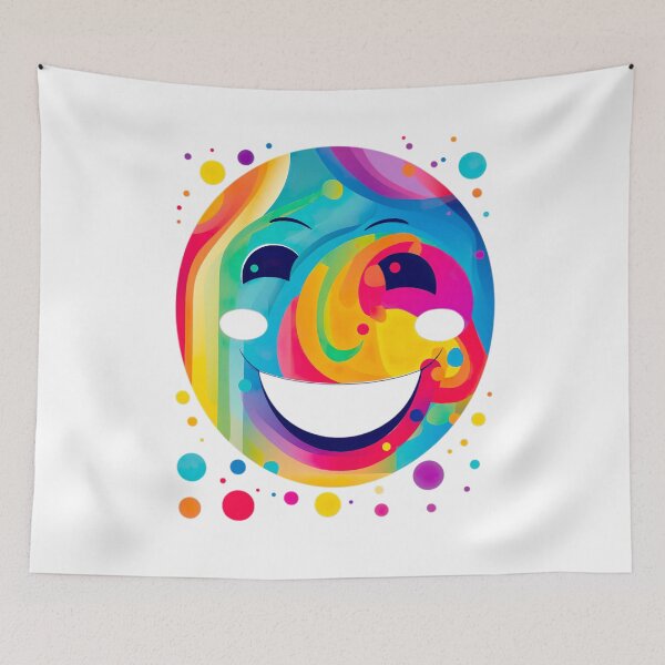Item preview, Colorful Smiling Faces of Happiness designed and sold by Vindbult.