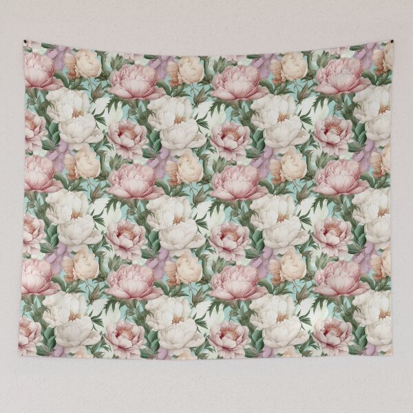 Item preview, Seamless floral background with peony flowers. designed and sold by Mikhail Palinchak.