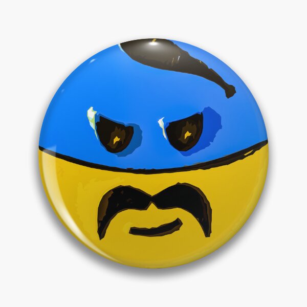 Item preview, Ukrainian cossack yellow blue emoticon designed and sold by Gogodzy.
