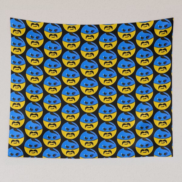 Item preview, Ukrainian cossack yellow blue emoticon designed and sold by Gogodzy.