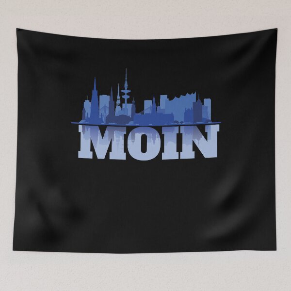 Item preview, Moin Hamburg Skyline Sea Silhouette designed and sold by shirtmaster23.