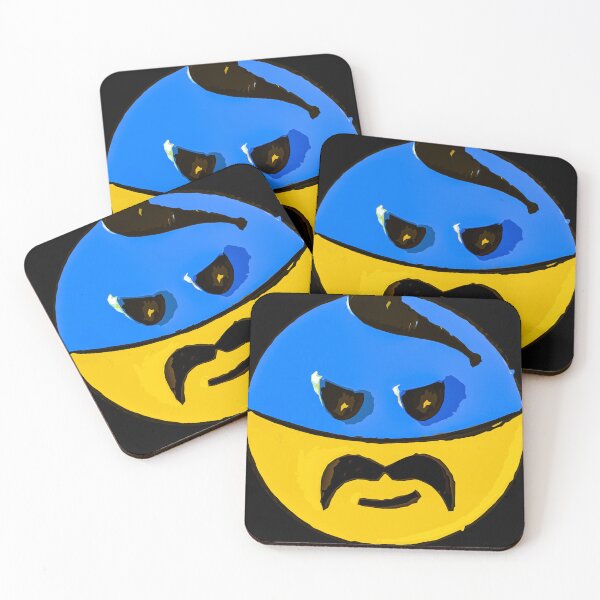 Item preview, Ukrainian cossack yellow blue emoticon designed and sold by Gogodzy.