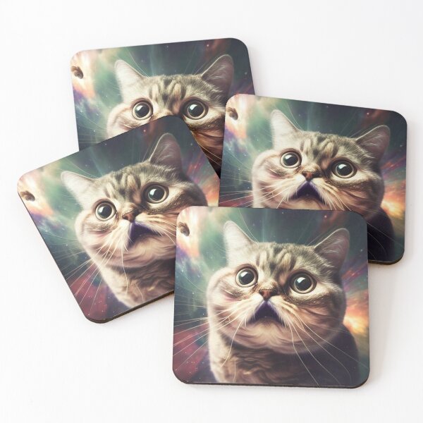 Item preview, cat in space designed and sold by Pixel-wise.