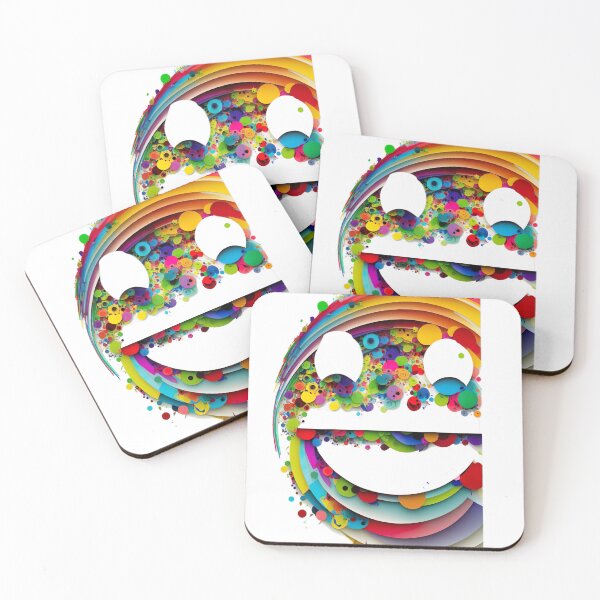 Item preview, Colorful Smiling Faces of Happiness designed and sold by Vindbult.