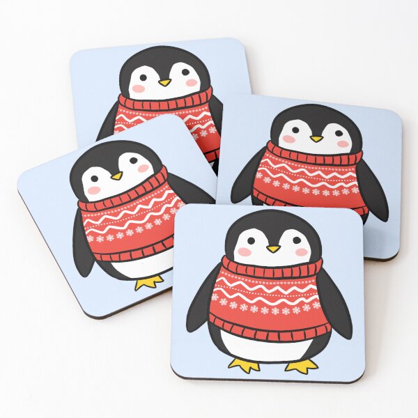 Item preview, Cute christmas cartoon penguin  designed and sold by Yarafantasyart.