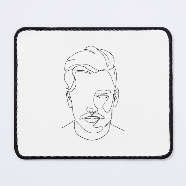 Item preview, Continuous one line drawing of man portrait. Hairstyle.  designed and sold by Ireneart369.