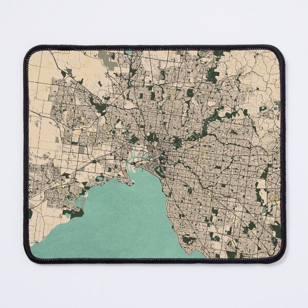 Item preview, Melbourne City Map of Australia - Vintage designed and sold by deMAP.