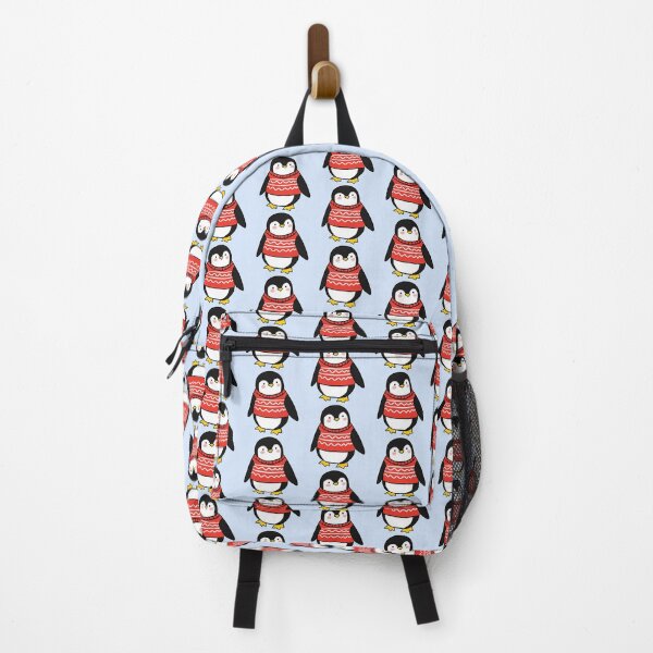 Item preview, Cute christmas penguin wearing an ugly Christmas sweater designed and sold by Yarafantasyart.