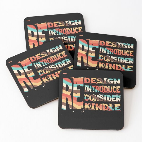 Item preview, Redesign Reintroduce Reconsider Rekindle Retro Sticker,  designed and sold by KesDesigns ⭐⭐⭐⭐⭐.