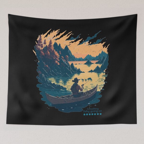 Item preview, Fishing - Something fishy going on designed and sold by RebeccaRe.