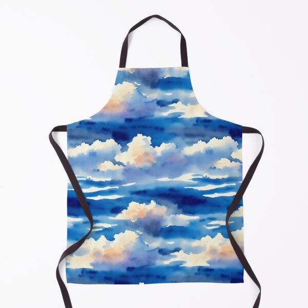 Item preview, Clouds in the Sky Seamless Pattern, Watercolor designed and sold by Girly-Universe.