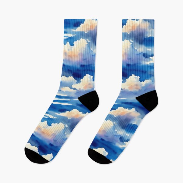 Item preview, Clouds in the Sky Seamless Pattern, Watercolor designed and sold by Girly-Universe.