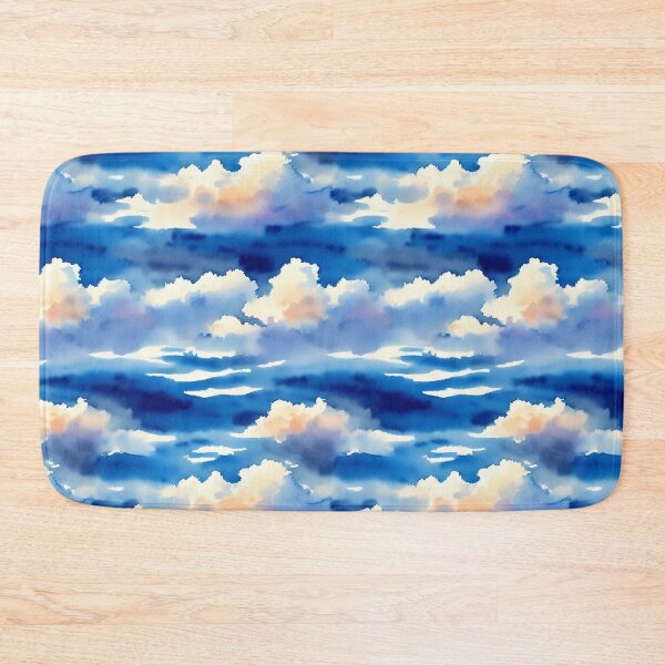Item preview, Clouds in the Sky Seamless Pattern, Watercolor designed and sold by Girly-Universe.