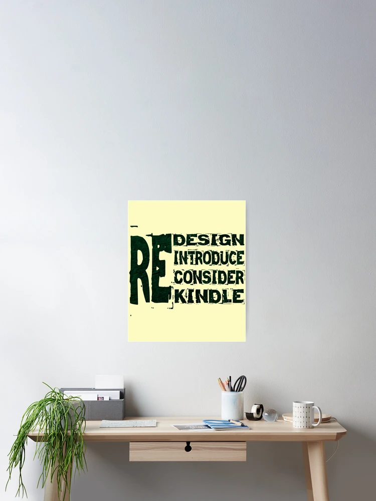 Thumbnail 2 of 3, Poster, Redesign Reintroduce Reconsider Rekindle Green Sticker, designed and sold by KesDesigns ⭐⭐⭐⭐⭐.