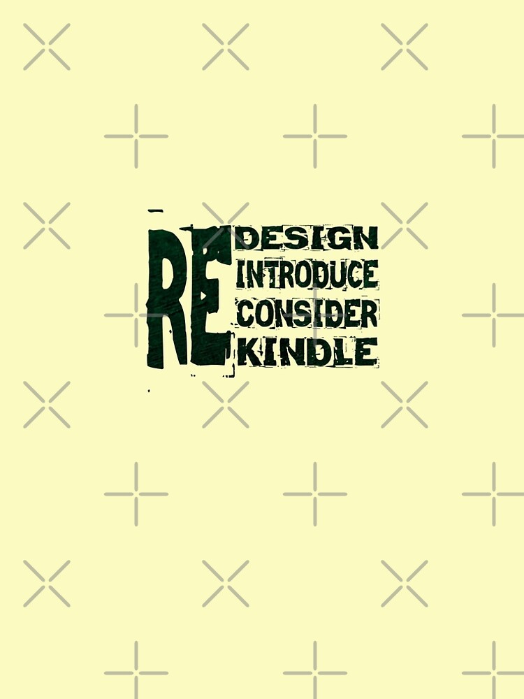 Thumbnail 5 of 5, A-Line Dress, Redesign Reintroduce Reconsider Rekindle Green Sticker, designed and sold by KeesHandcrafts.
