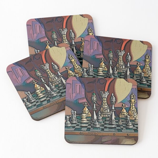 Item preview, Awesome Artistic Chess Game Pieces Abstract designed and sold by Nature's Fancy.
