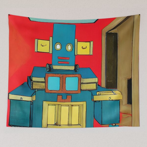 Item preview, Robot in the style of famous art. designed and sold by CRAFTER-MEDIA.