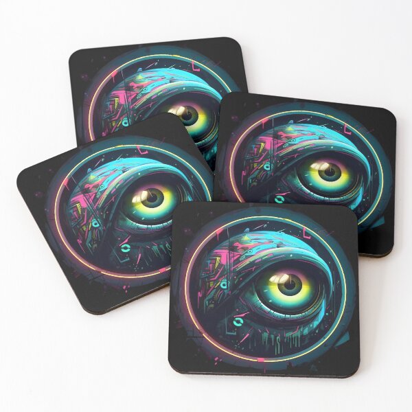 Item preview, Neon Cyber-Eye designed and sold by AspectFoundry.