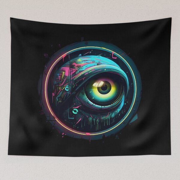 Item preview, Neon Cyber-Eye designed and sold by AspectFoundry.