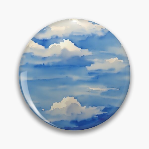 Item preview, Clouds in the Sky Seamless Pattern, Watercolor designed and sold by Girly-Universe.