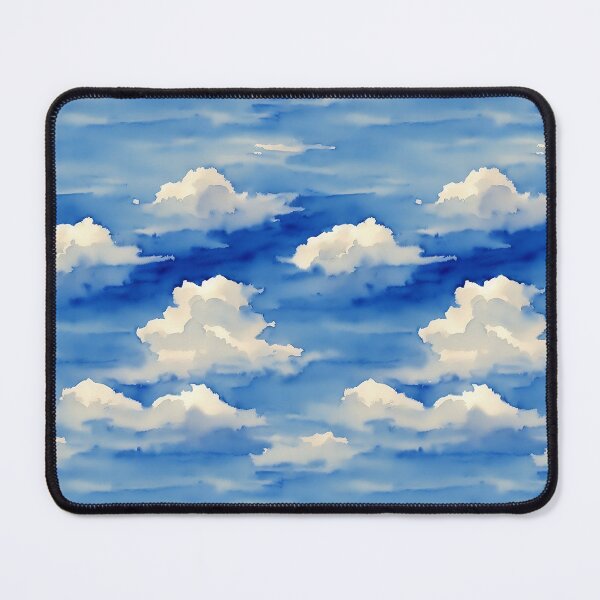 Item preview, Clouds in the Sky Seamless Pattern, Watercolor designed and sold by Girly-Universe.