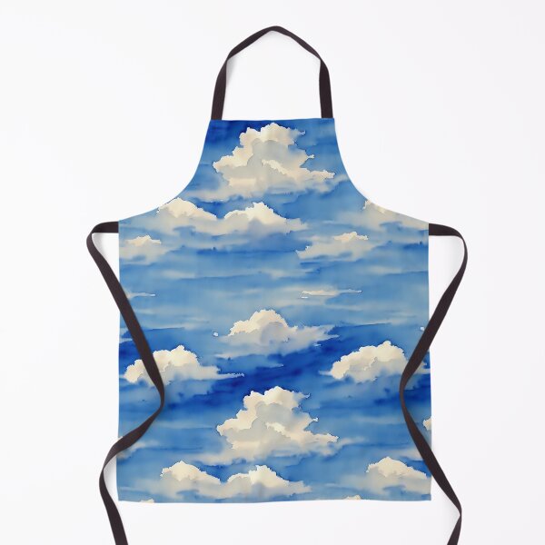 Item preview, Clouds in the Sky Seamless Pattern, Watercolor designed and sold by Girly-Universe.
