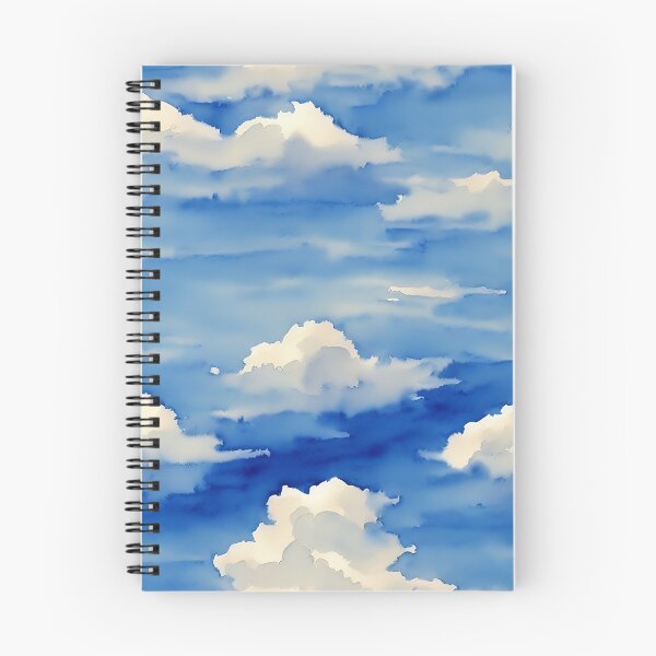 Item preview, Clouds in the Sky Seamless Pattern, Watercolor designed and sold by Girly-Universe.