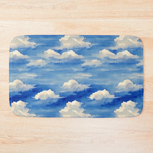 Item preview, Clouds in the Sky Seamless Pattern, Watercolor designed and sold by Girly-Universe.