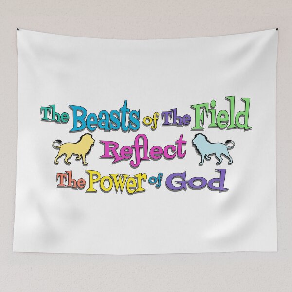 Item preview, The Beasts Of The Field, Lions, Power, God, Almighty, Religious, Motivational, Inspirational, designed and sold by Henrylizarraga.