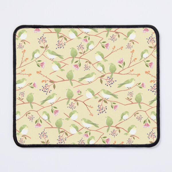 Item preview, Whimsical japanese bird pattern designed and sold by Mellow M.