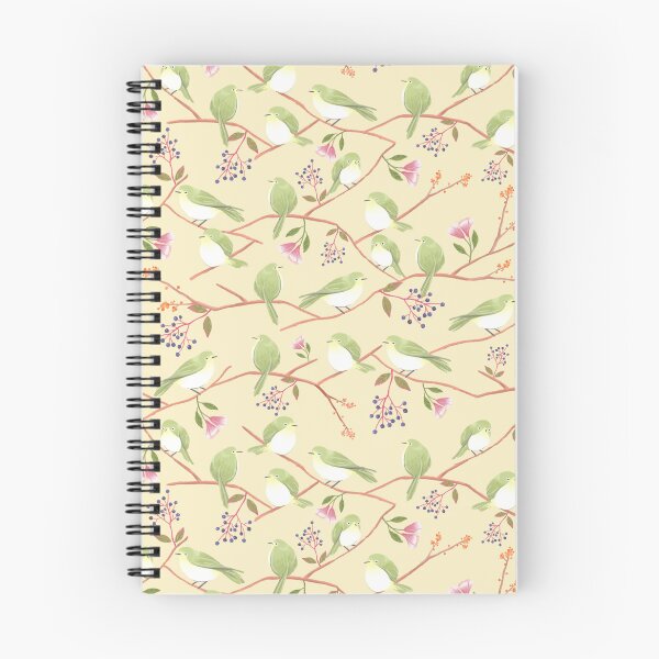 Item preview, Whimsical japanese bird pattern designed and sold by Mellow M.