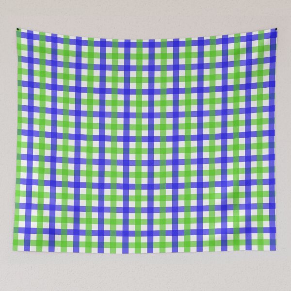 Item preview, Blue And Green Gingham designed and sold by PatternTitan.