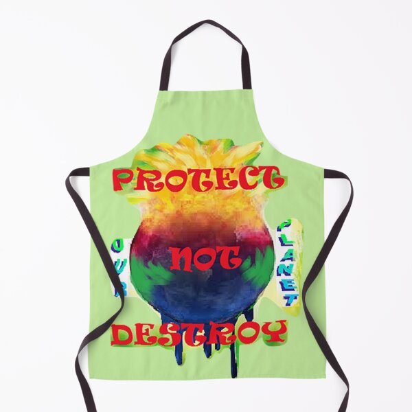Item preview, PROTECT OUR PLANET 2, Recycle Reuse Renew Rethink Crisis Environmental Activism Earth Day Lettering Design, go green safe our planet design inspired by nature designed and sold by Adri Barnard.