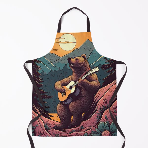 Item preview, Bear Playing Guitar On The Mountain designed and sold by prettykaler.