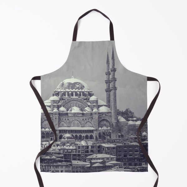 Item preview, Winter Mosque in Black and White I Istanbul Photography designed and sold by KEnzPhotography.