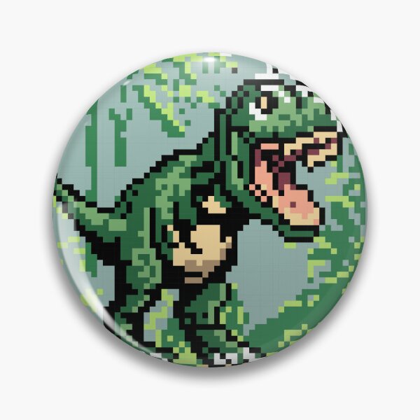 Item preview, T-rex Dinosaur Pixel art designed and sold by TeaTwenty.