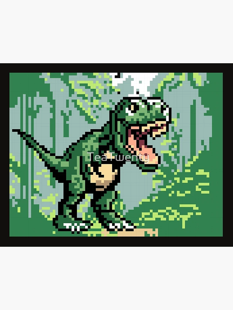 Pixel T-Rex Art Print for Sale by maddreamerr