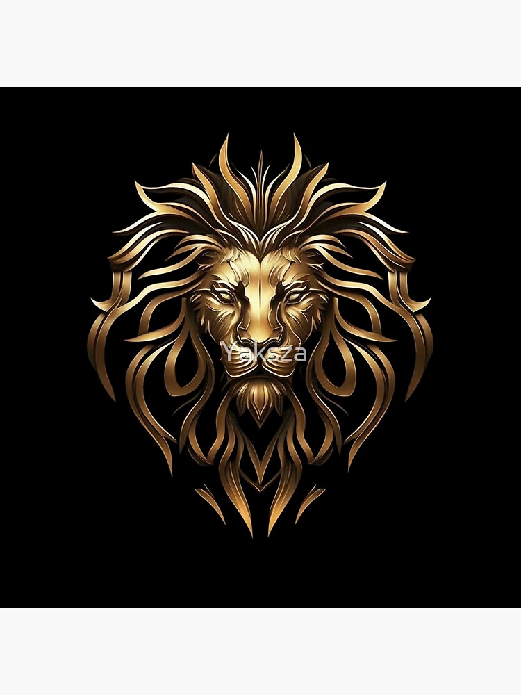 Head Gold Lion Logo Illustrations For Your Work Logo Mascot Merchandise  Tshirt Stickers And Label Designs Poster Greeting Cards Advertising  Business Company Or Brandsn Stock Illustration - Download Image Now - iStock