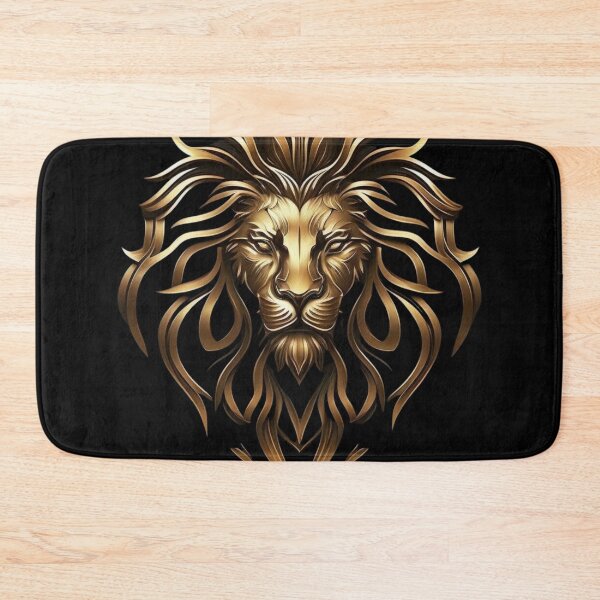 Item preview, Gold lion head logo for marketing company designed and sold by Yaksza.